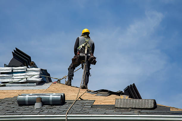 Professional Roofing technician working in Rutherford College, NC